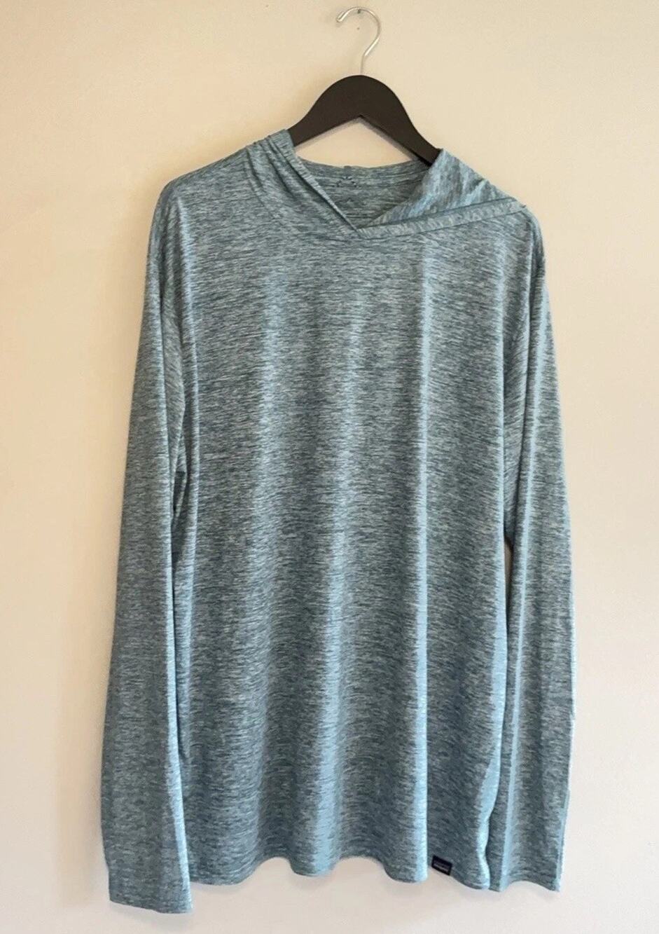 Patagonia Capilene Cool Daily Hooded Shirt Mens 2XL Green Long Sleeve Sun Hiking